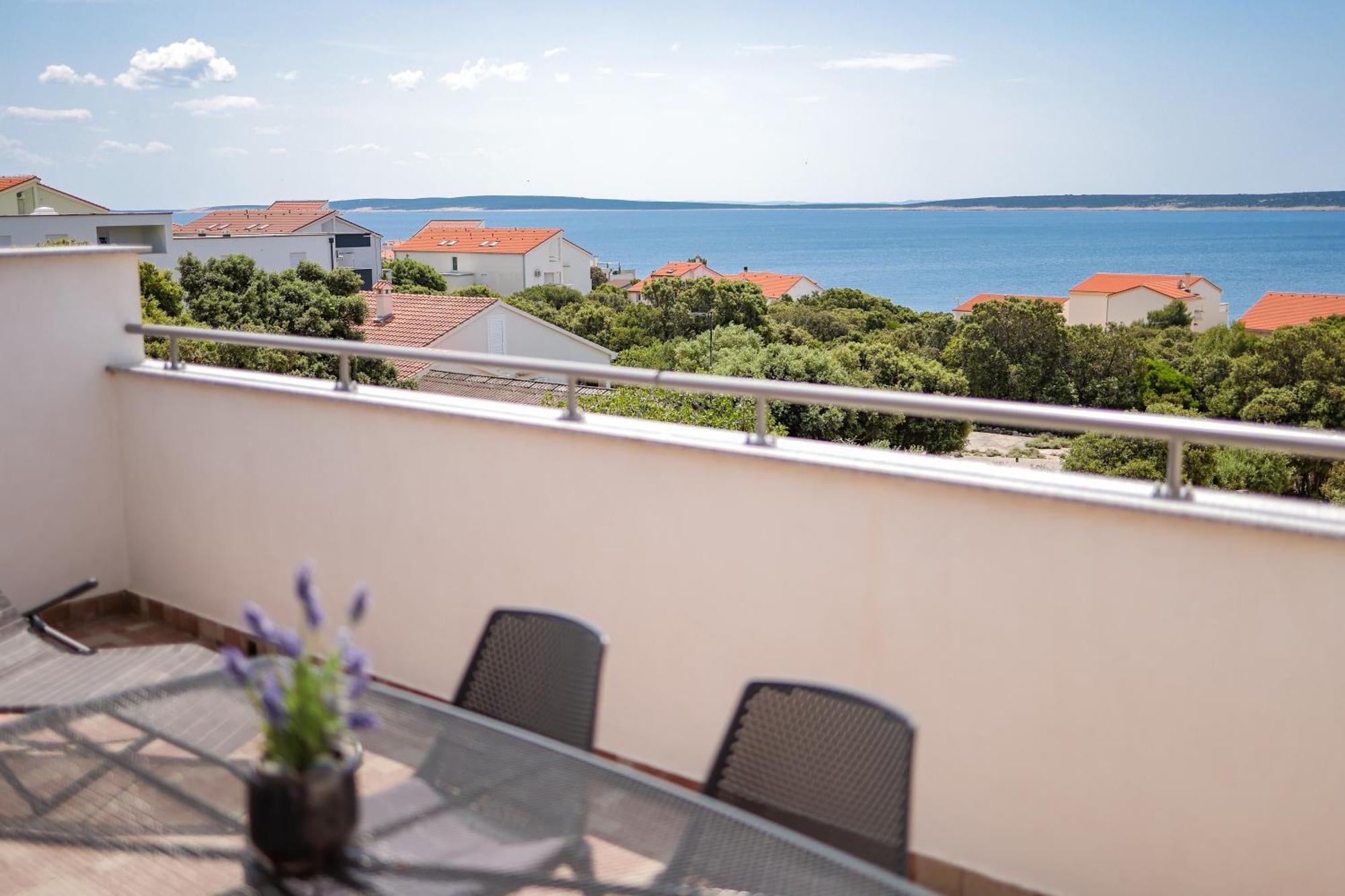 Chill 4 Real Sea View Mandre Apartment Exterior foto